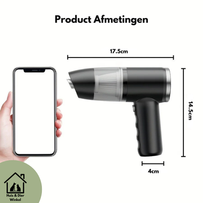 Huis & Dier Winkel - Draadloze Handstofzuiger voor op reis