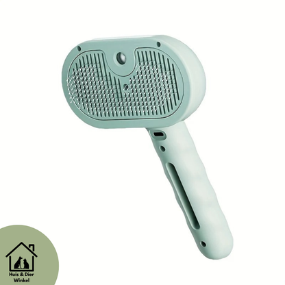 Huis & Dier Winkel - Stoomborstel voor Katten & Honden met Zelfreinigende Haarverwijdering