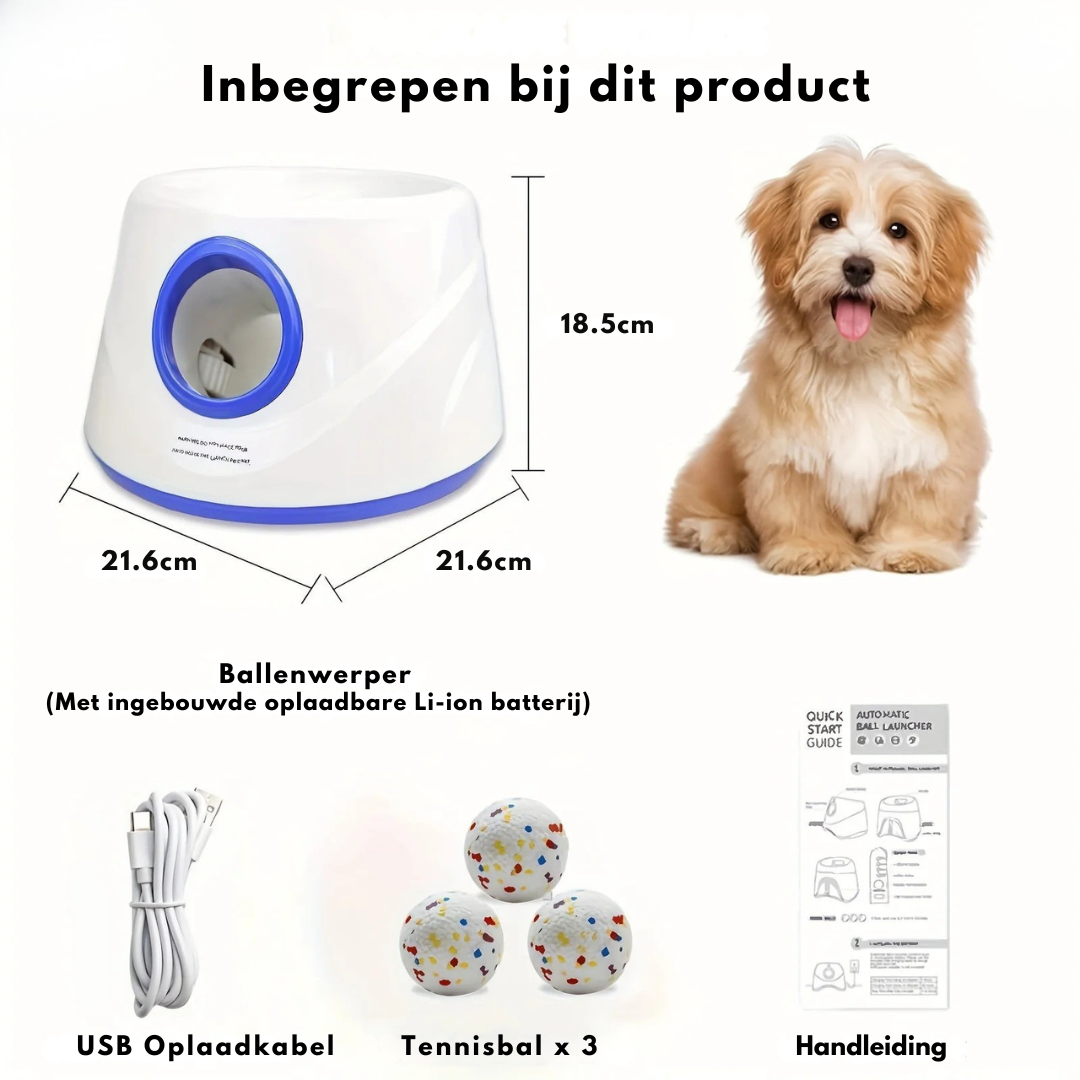 Huis & Dier Winkel - Automatische Ballengooier voor Honden