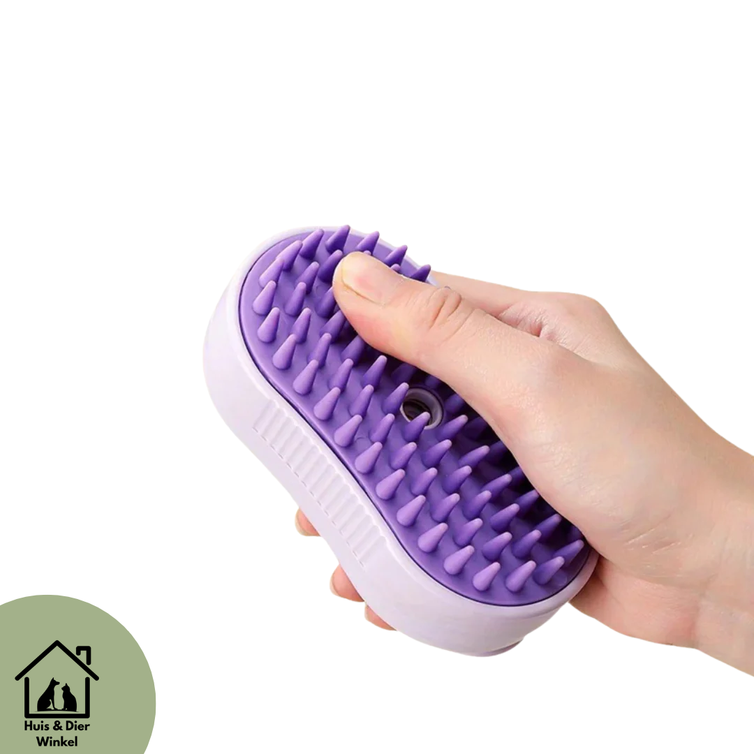 Huis & Dier Winkel - Luxe Dierenborstel met Stoom & Spraytechnologie