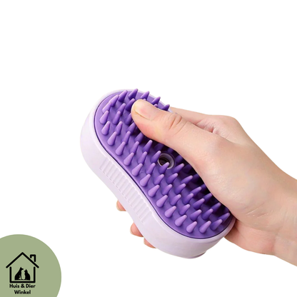 Huis & Dier Winkel - Luxe Dierenborstel met Stoom & Spraytechnologie