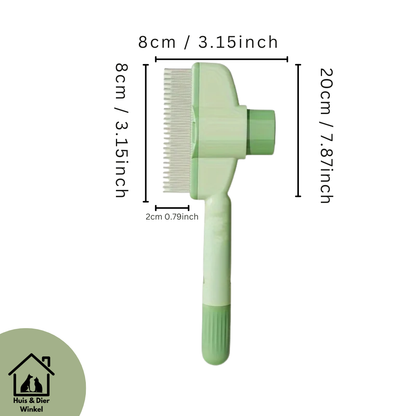 Huis & Dier Winkel - 2-in-1 Huisdierverzorgingskam voor Katten en Honden