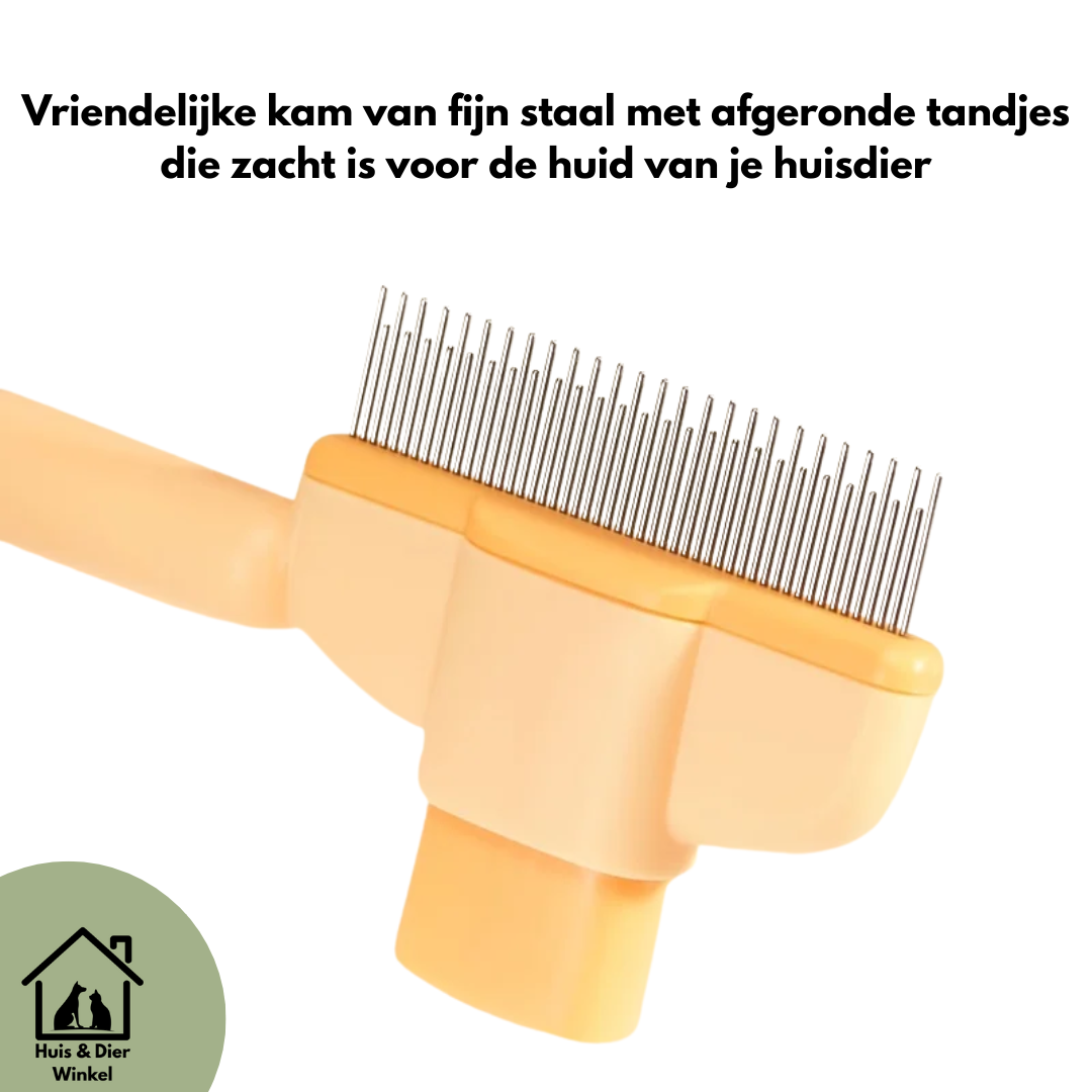 Huis & Dier Winkel - 2-in-1 Huisdierverzorgingskam voor Katten en Honden